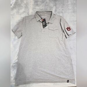 Unisex Under Armour Gray Polo Shirt (Collegiate-Auburn University)